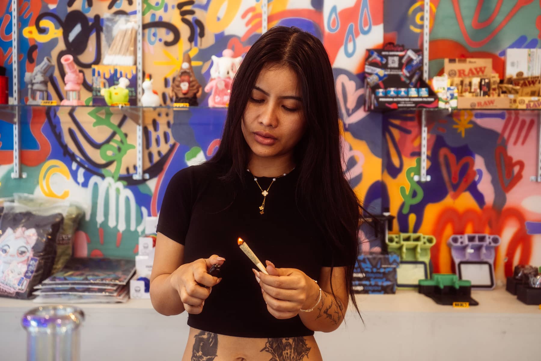 Inside the BEAZY dispensary at Sathorn 11